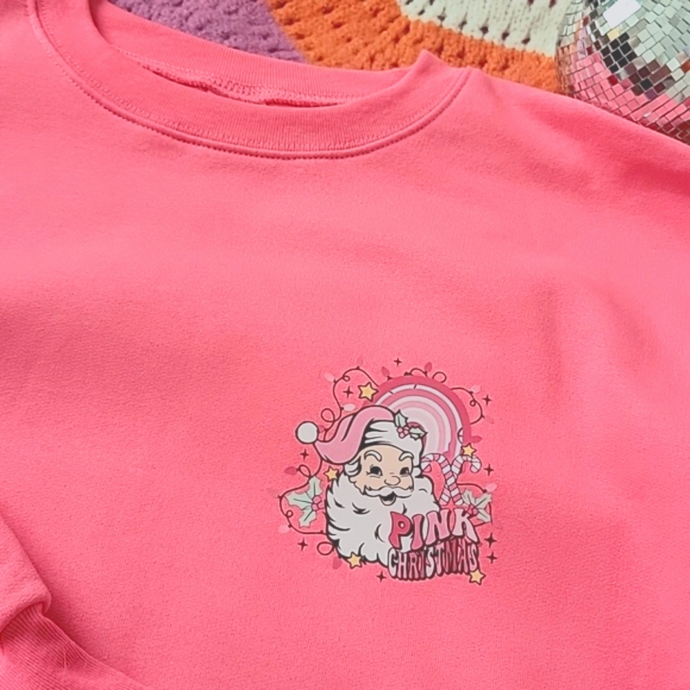 "Pink Christmas" Crewneck - Picture 3 of 8